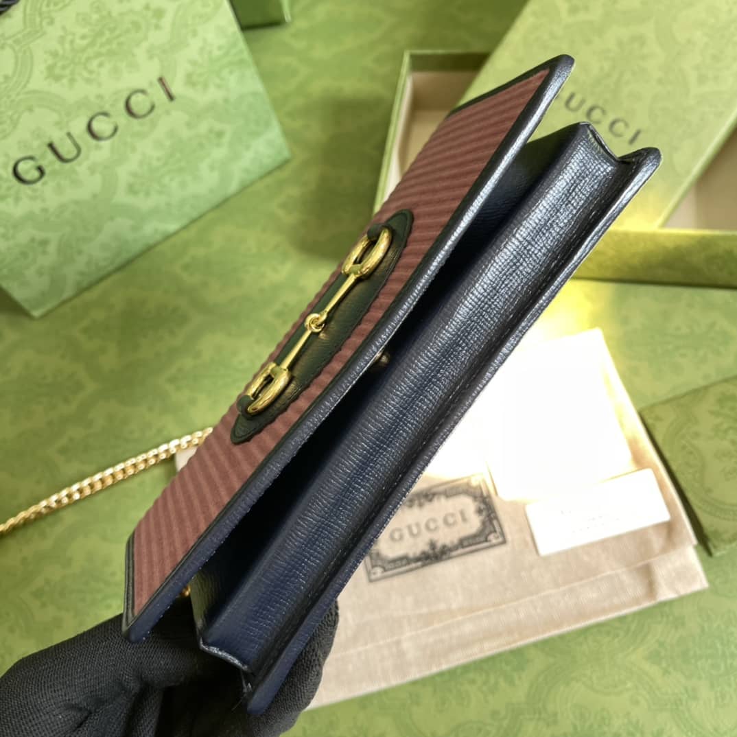 Gucci 1955 Horsebit Chain Wallet Replica 621892
