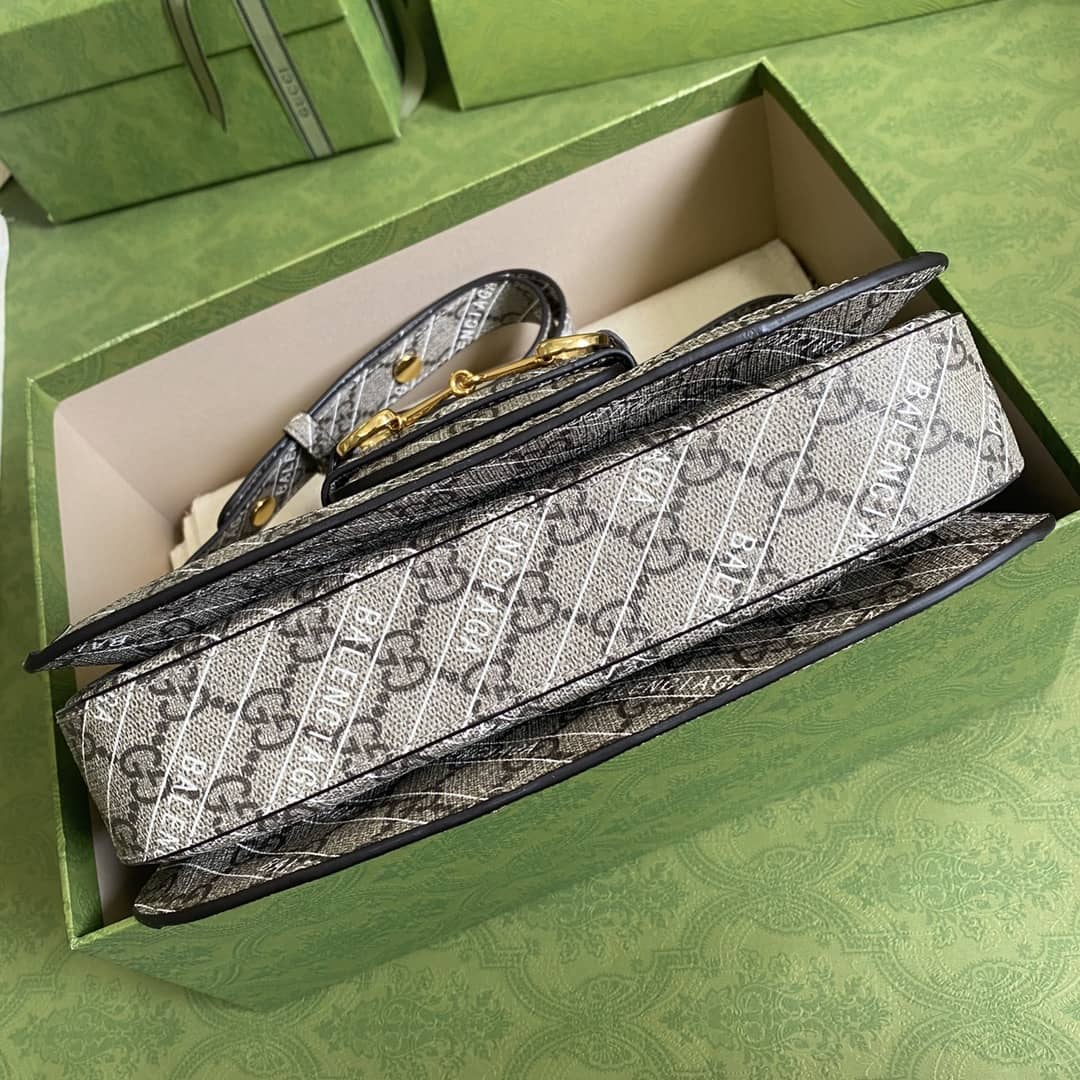 Gucci 1955 Horsebit Supreme Shoulder Bag Replica 602204