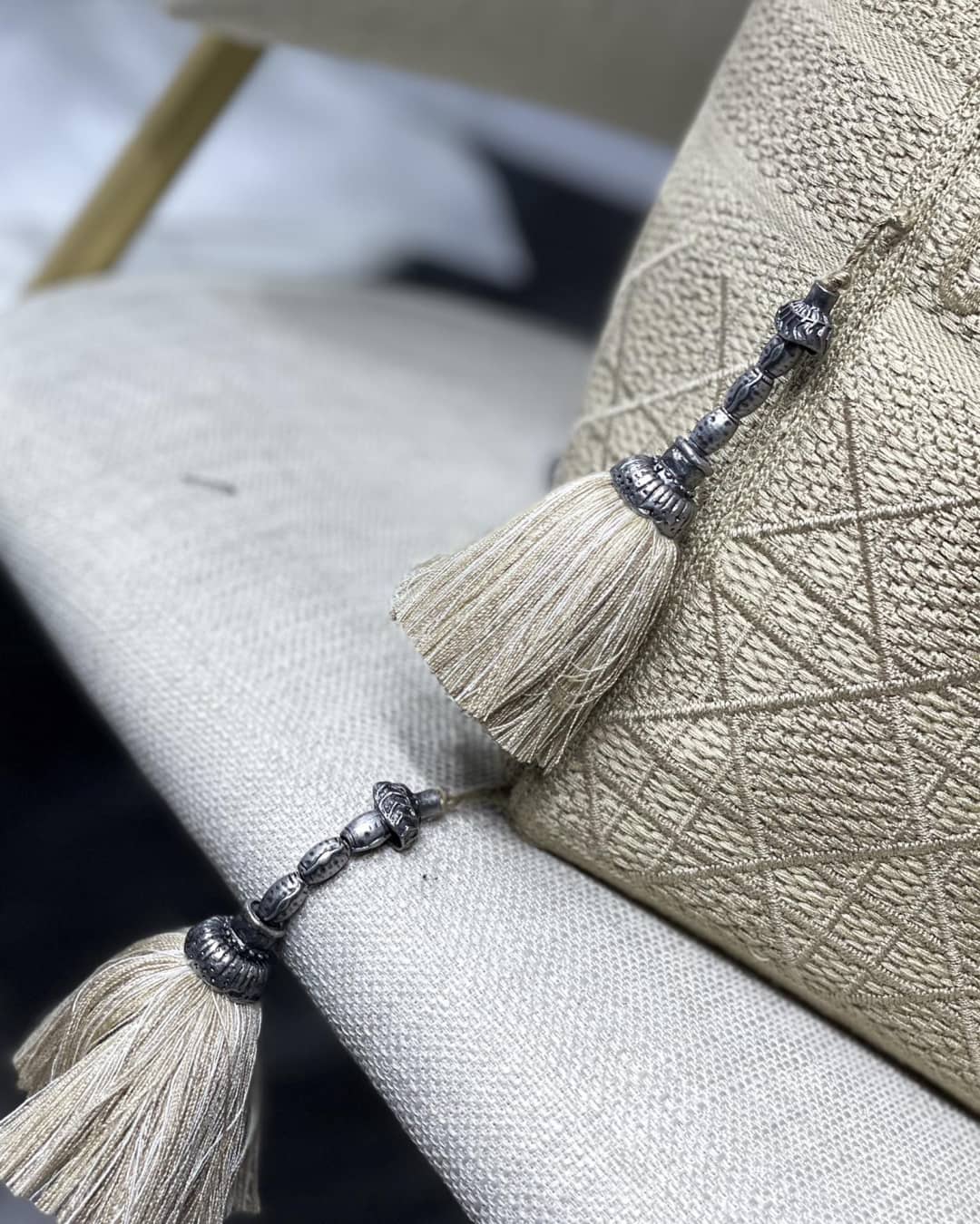 Christian Dior CD Bubble Embroidered Replica Bucket Bag