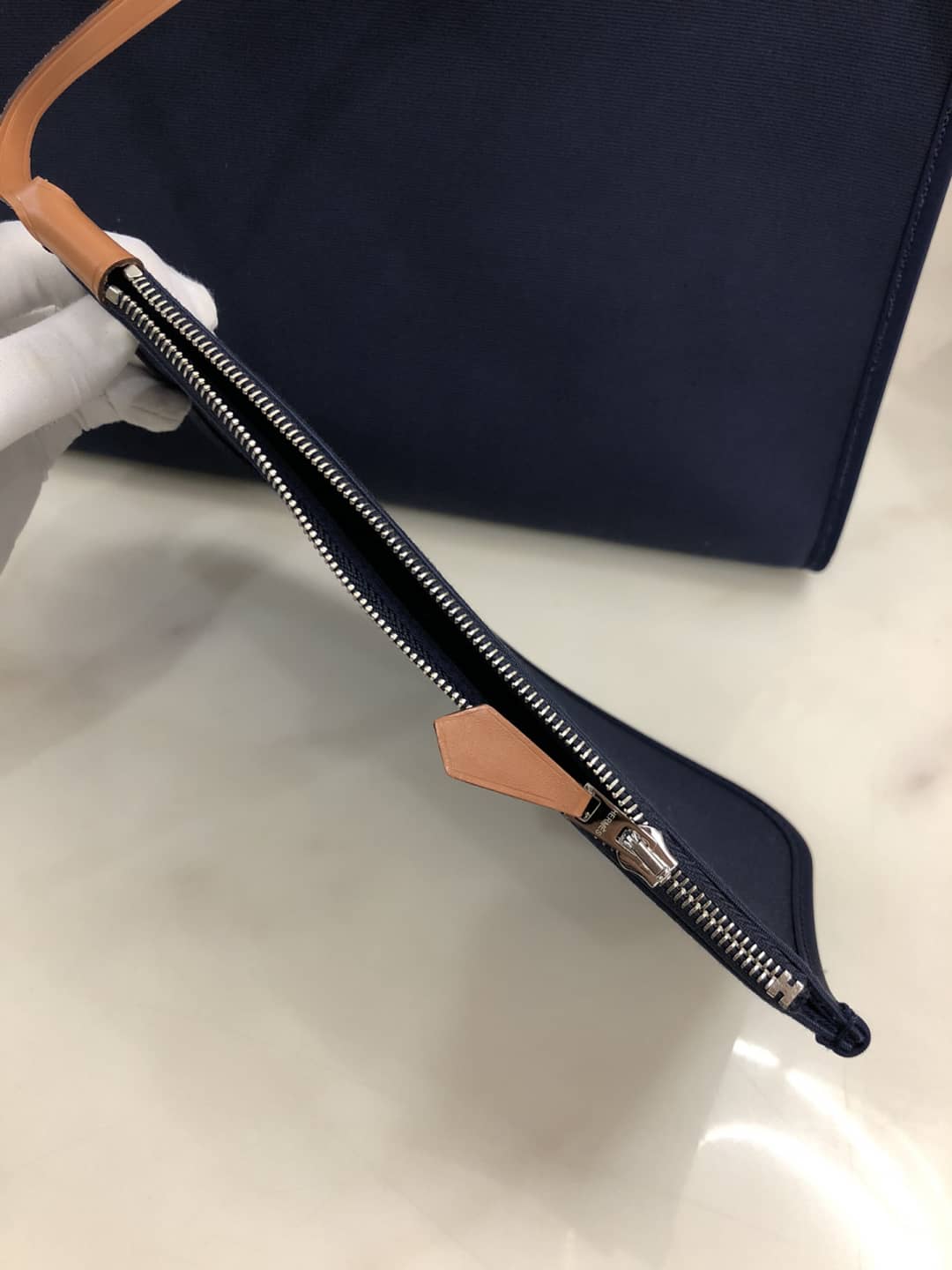 Hermes Bag Replica 31 Canvas Leather HerBag