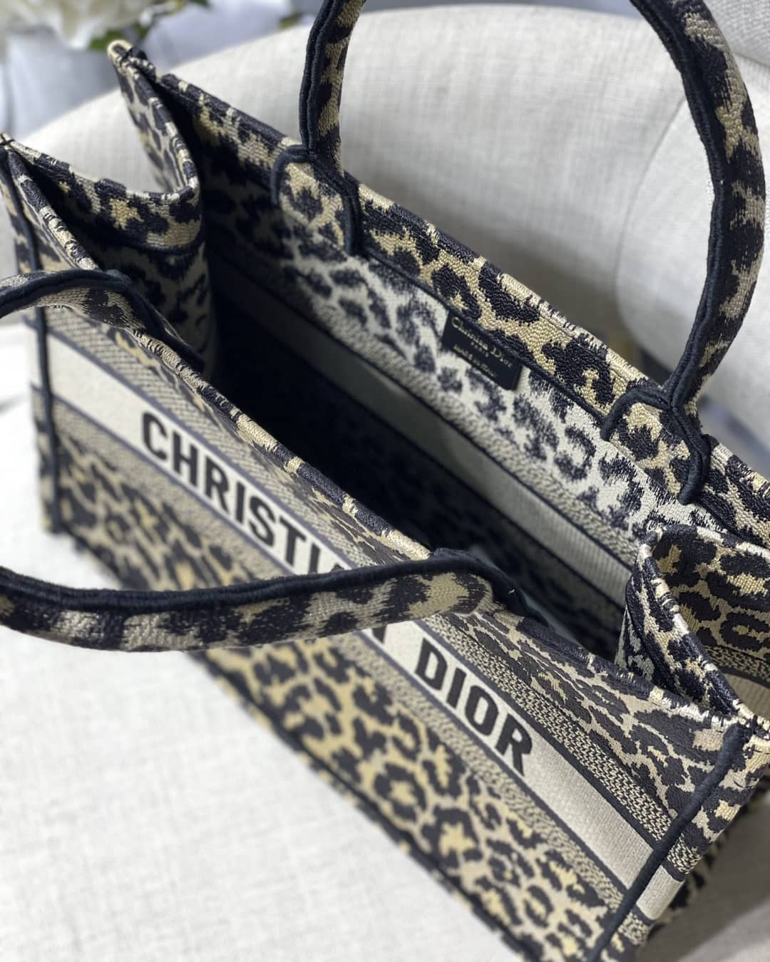 Christian Dior CD Book Embroidery Replica Tote