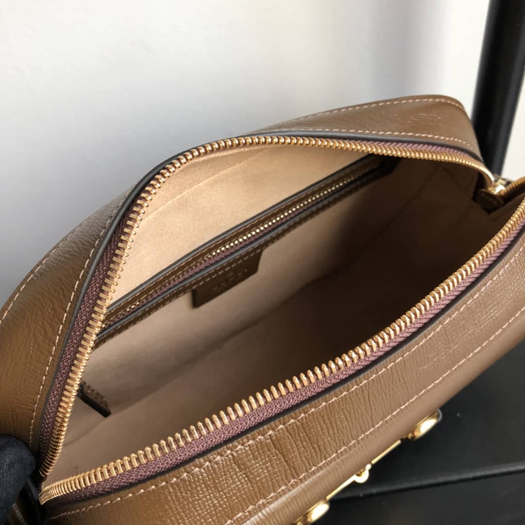Gucci Horsebit 1955 GG Crossbody Bag Replica Brown 645454