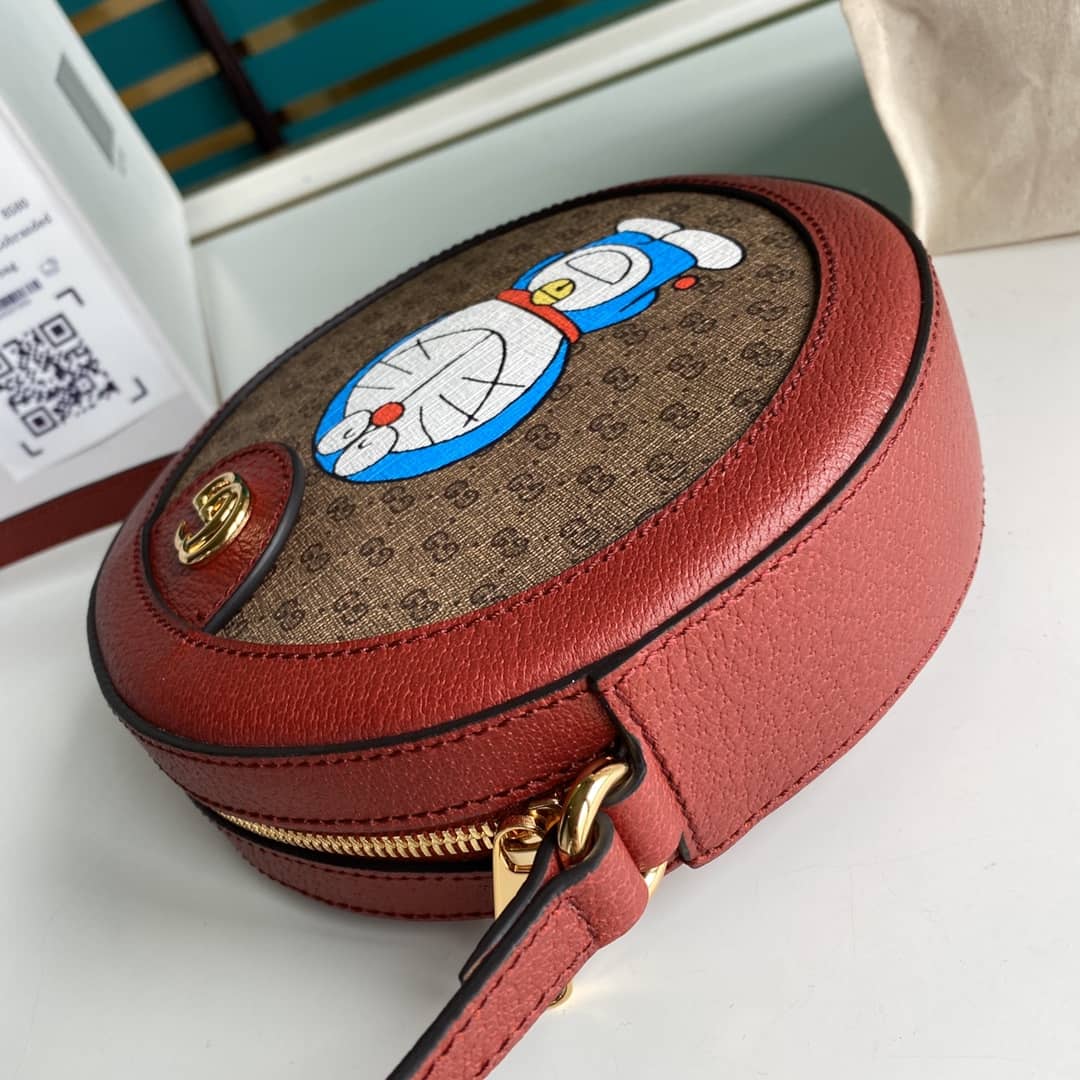 Gucci Doraemon GG Supreme Mini Shoulder Bag Replica 625216