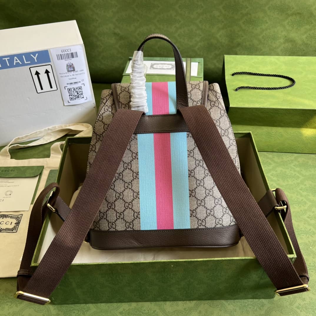 Gucci Interlocking GG Supreme Backpack Beige Replica 674147