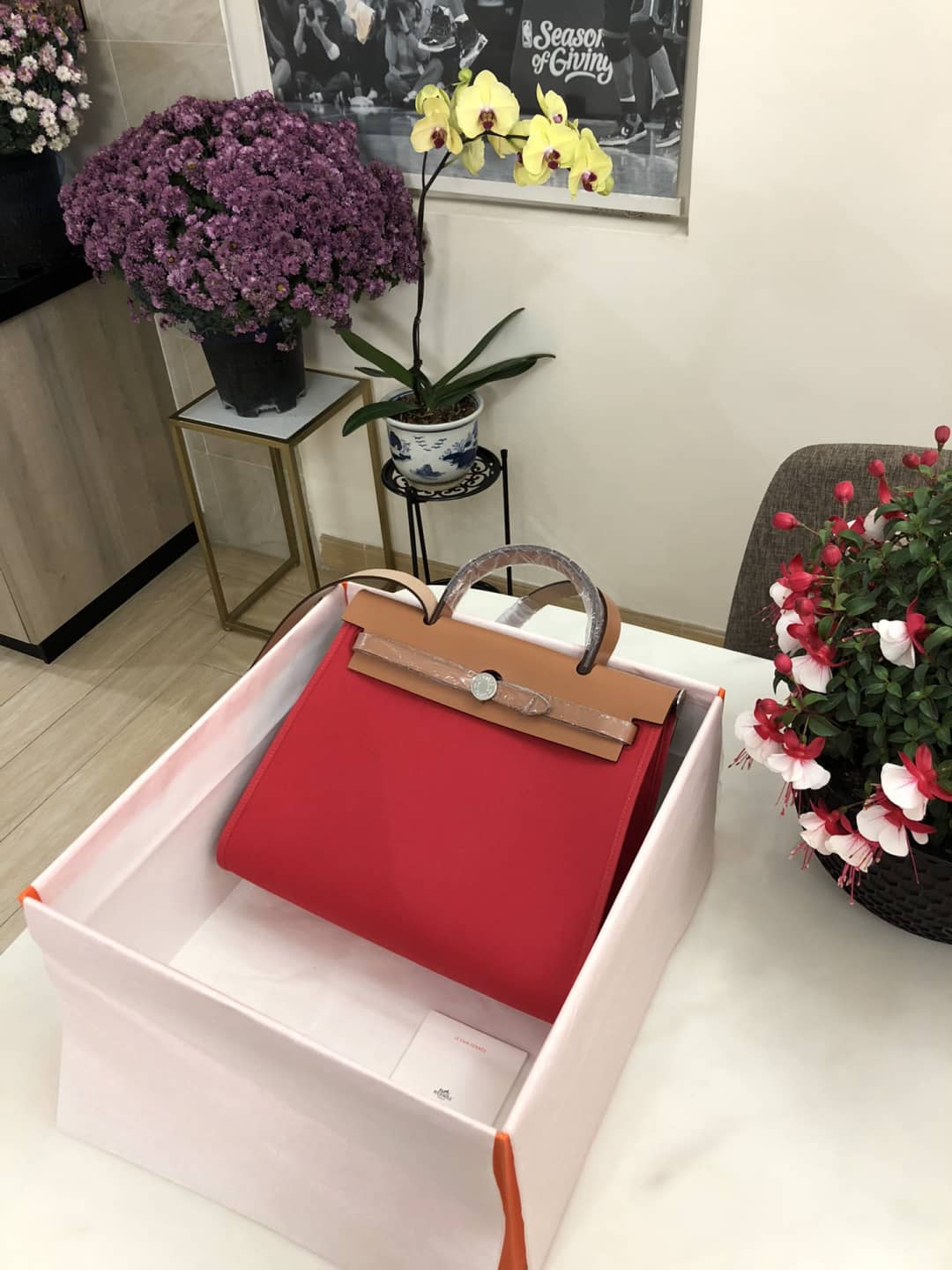 Hermes Bag Replica 31 Canvas Leather  HerBag