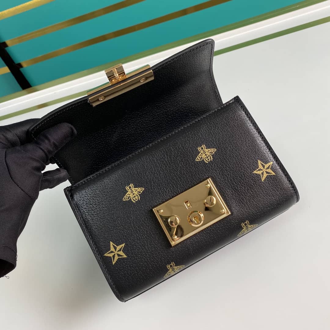 Gucci Padlock Leather Shoulder Bag Replica 432182