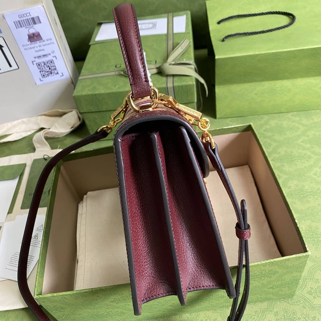 Gucci Ophidia Web Small Top Handle Bag Replica 651055