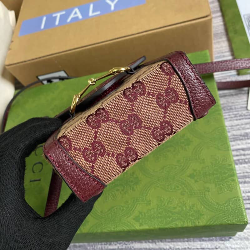 Gucci Horsebit 1955 Mini Bag Replica Red 625615