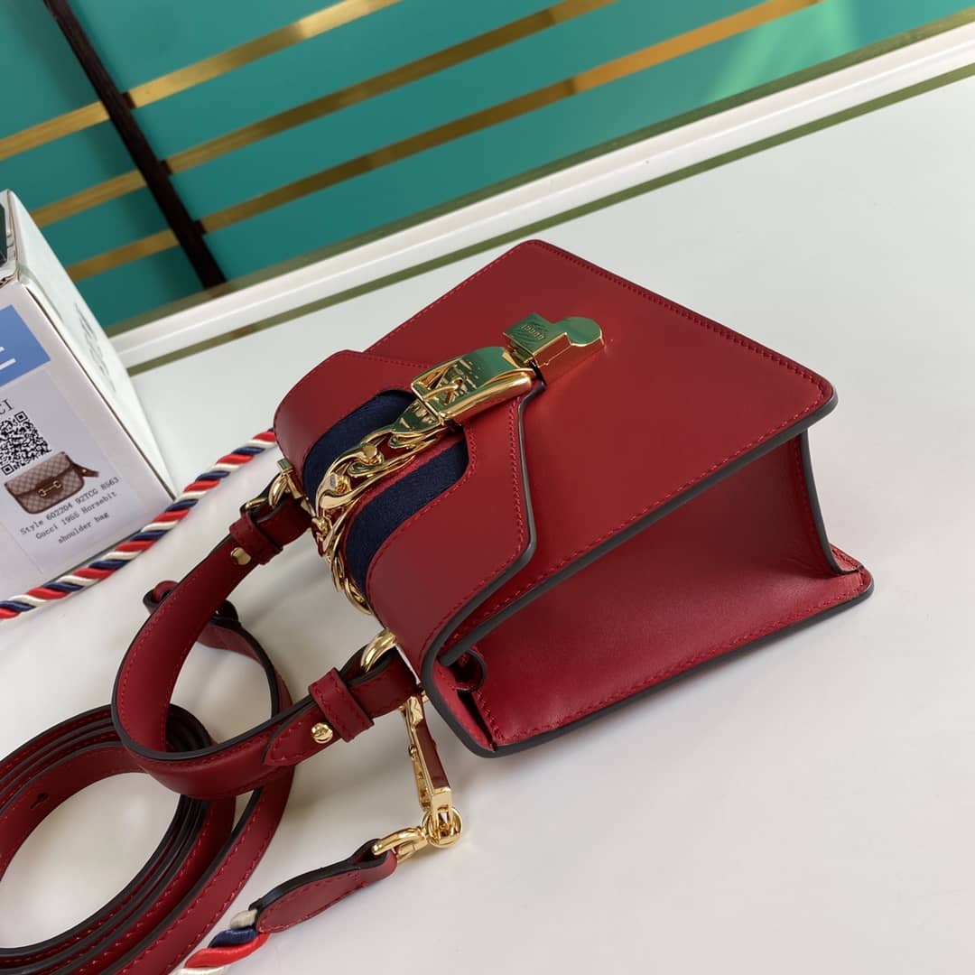 Gucci Womens Sylvie Leather Mini Bag Replica 470270