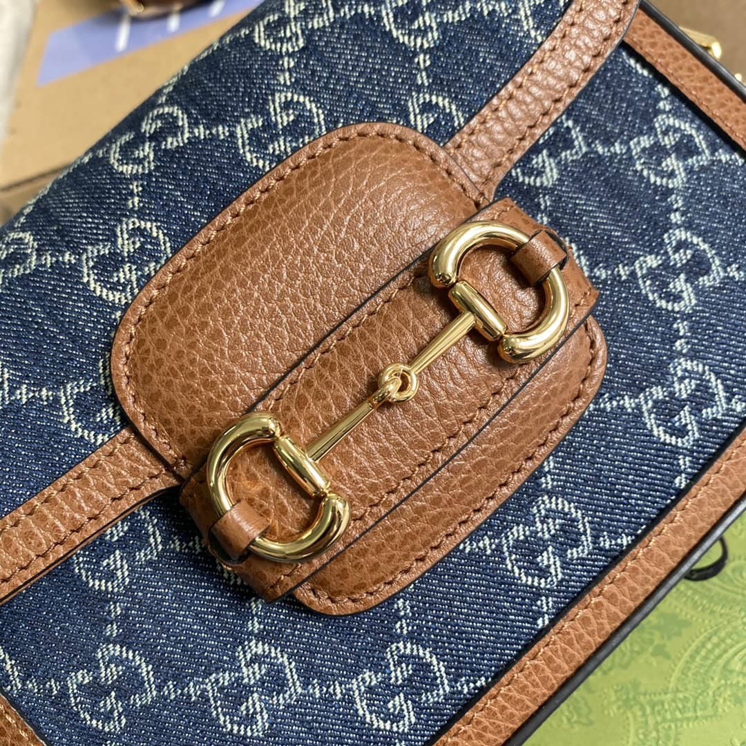 Gucci 1955 Horsebit Supreme GG Canvas Mini Shoulder Bag Replica 658574