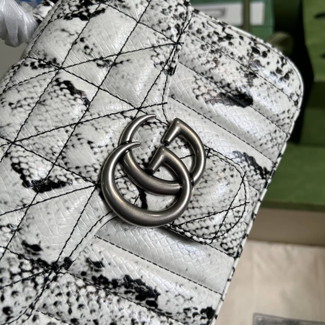 Gucci GG Marmont Mini Leather Top Handle Crossbody Bag 547260 Replica