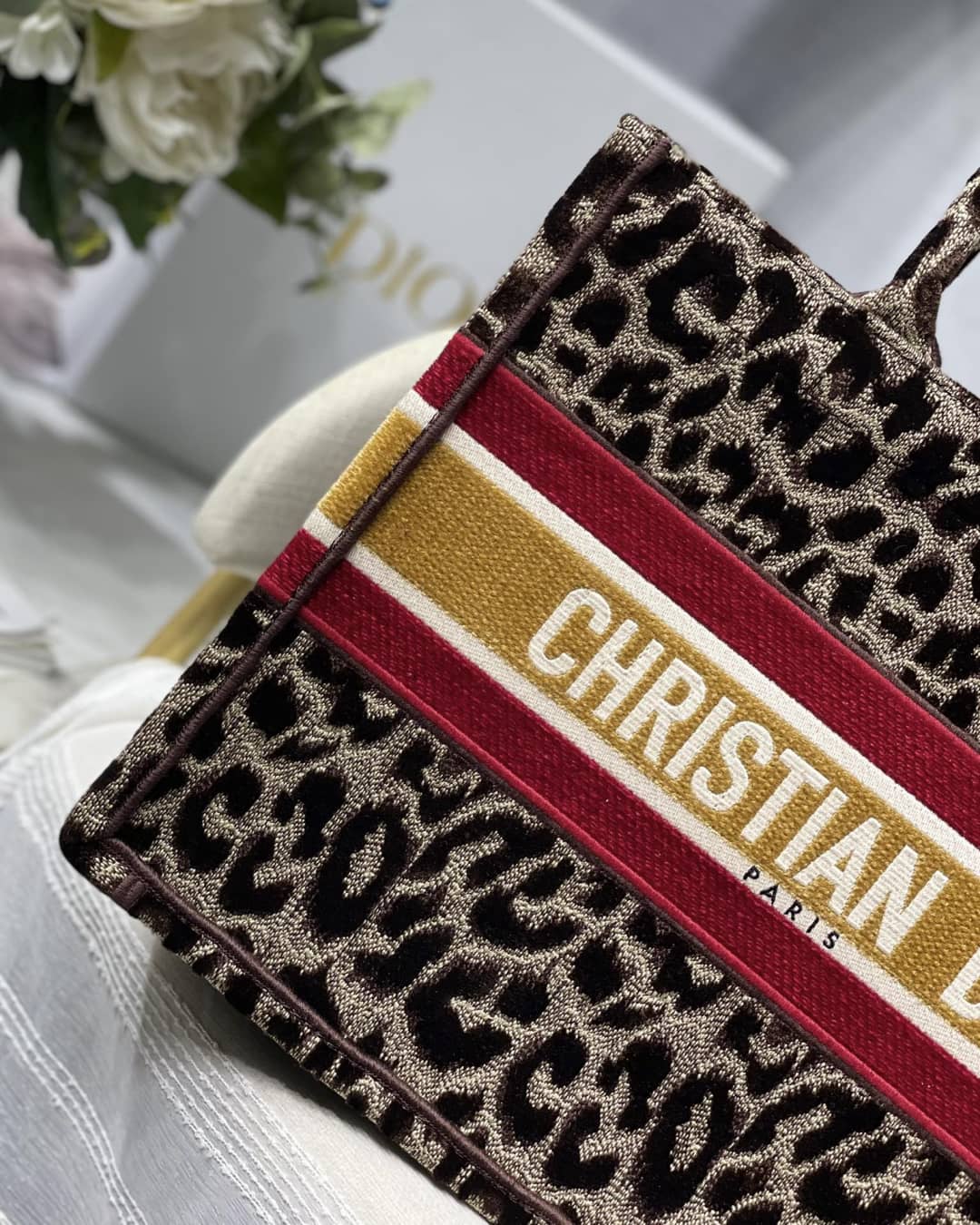 Christian Dior CD Book Embroidery Replica Tote