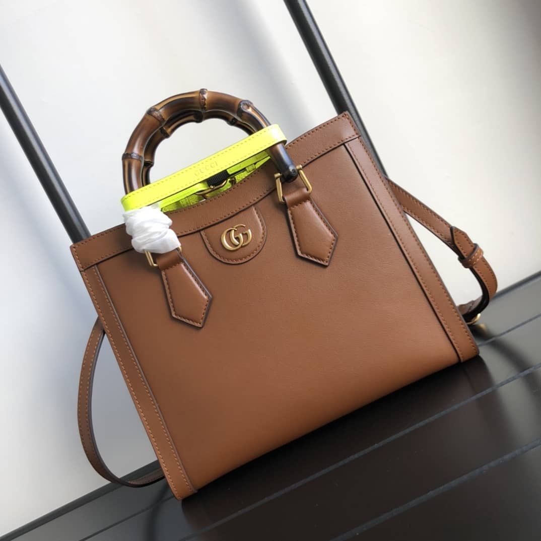 Gucci Diana Small Tote Replica Brown 660195