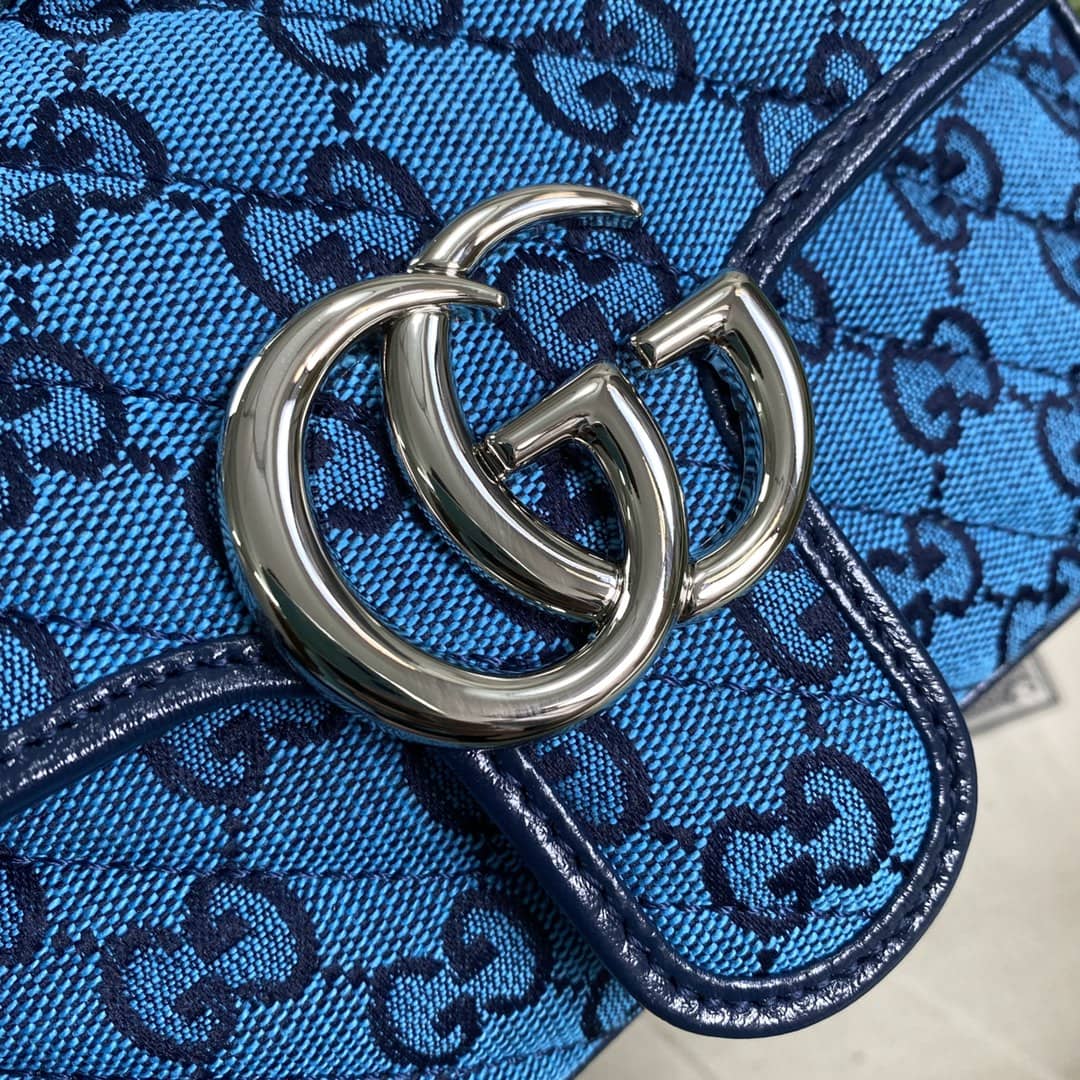 Gucci Marmont GG Matelasse Leather Mini Shoulder Bag Replica 446744