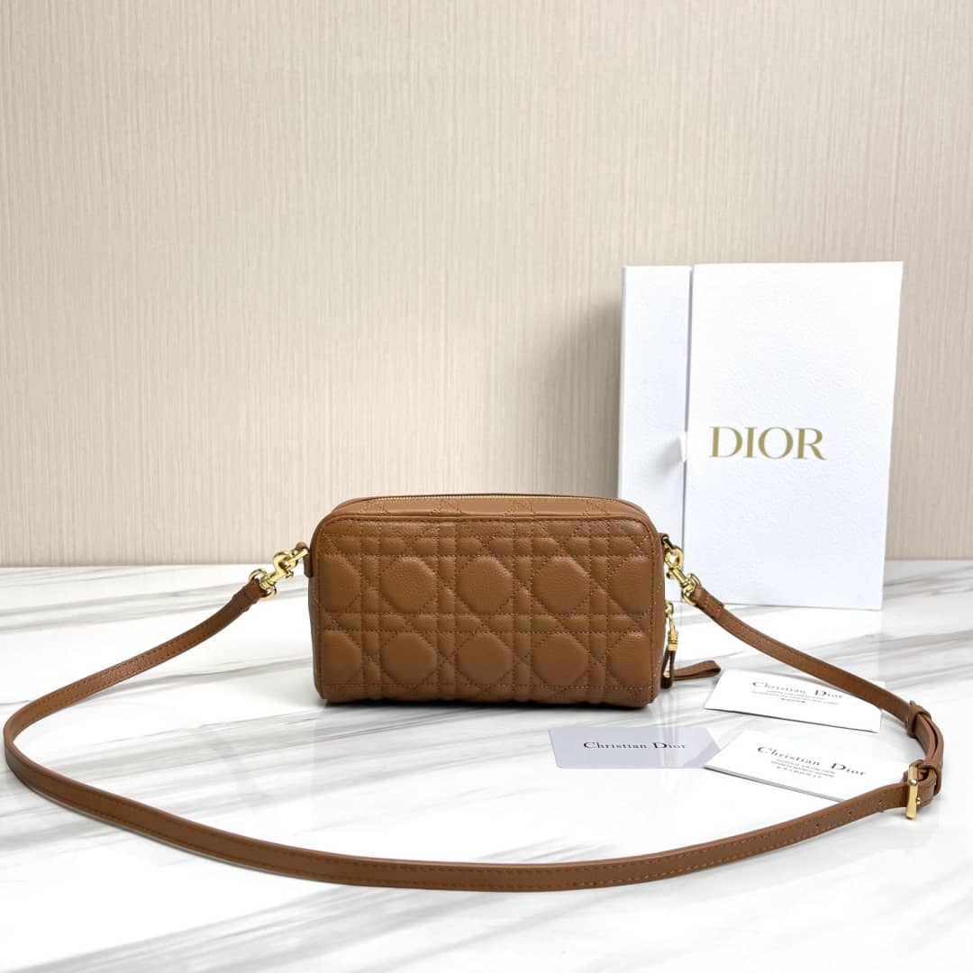 Christian Dior Caro Double Calfskin Pouch
