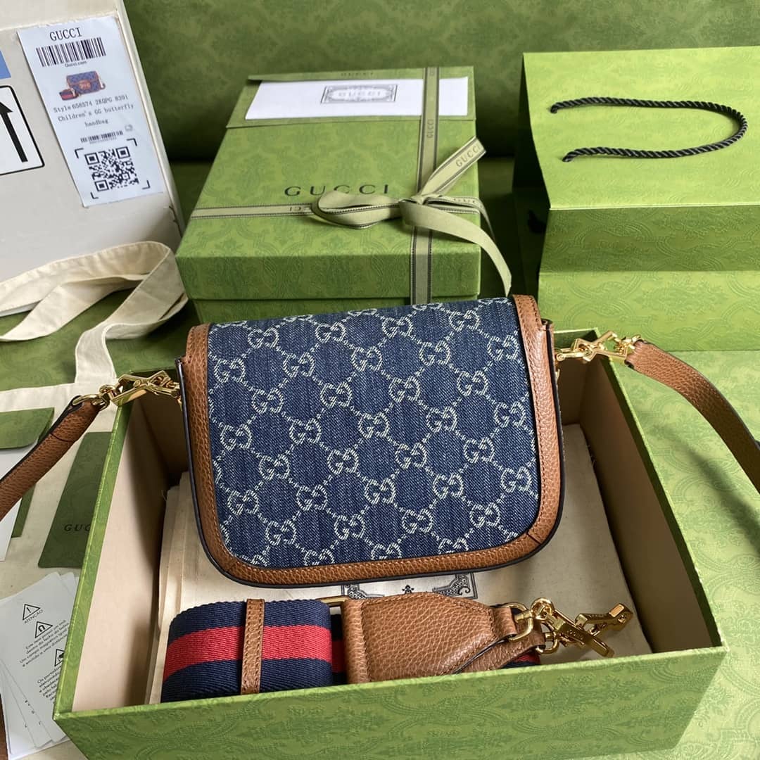 Gucci 1955 Horsebit Supreme GG Canvas Mini Shoulder Bag Replica 658574