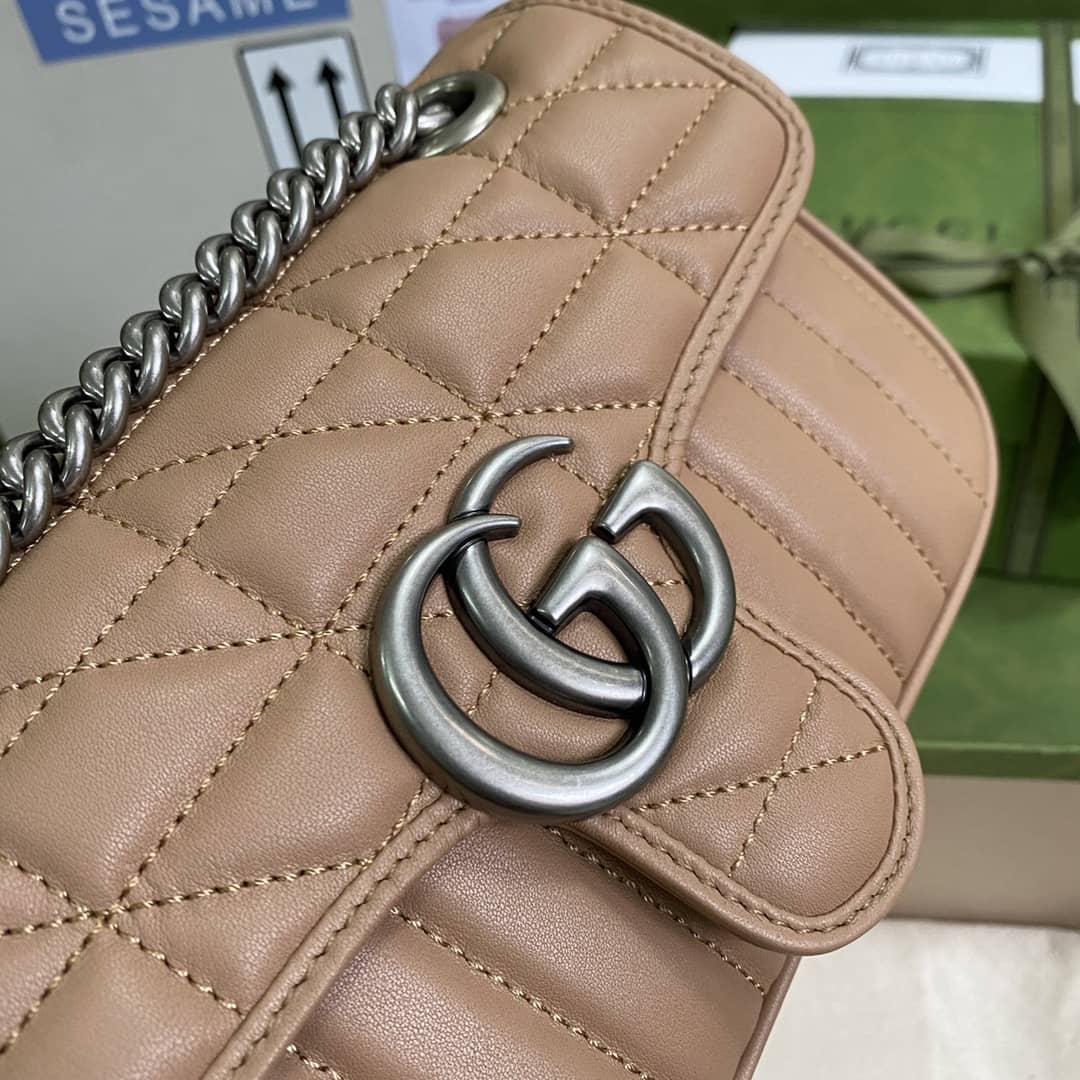 Gucci Marmont GG Matelasse Leather Mini Shoulder Bag Replica 446744