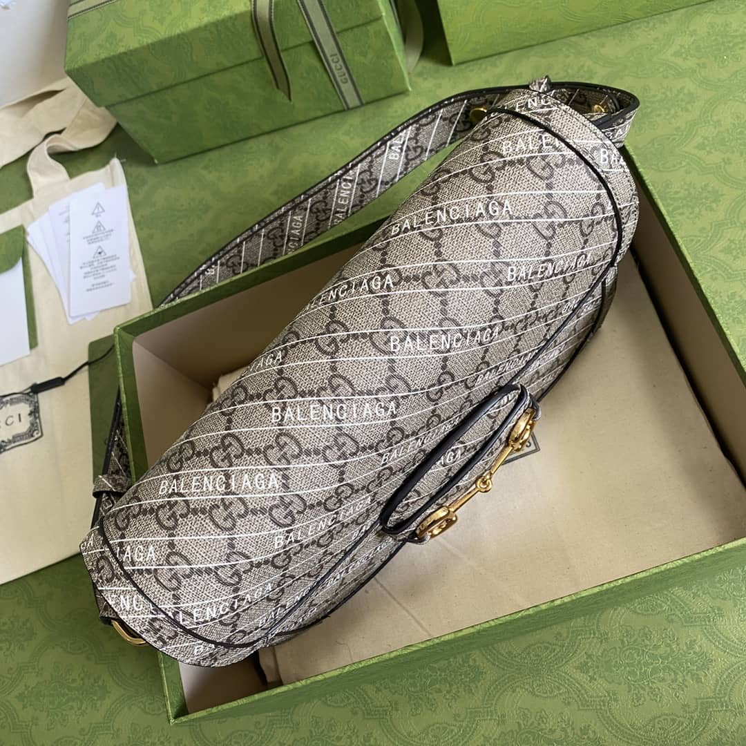 Gucci 1955 Horsebit Supreme Shoulder Bag Replica 602204