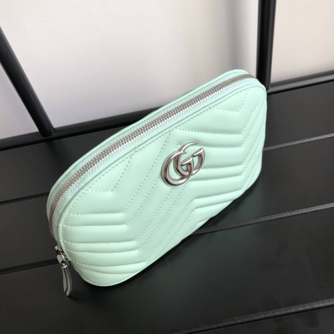 Gucci GG Marmont Quilted Vanity Bag Replica Green 625690