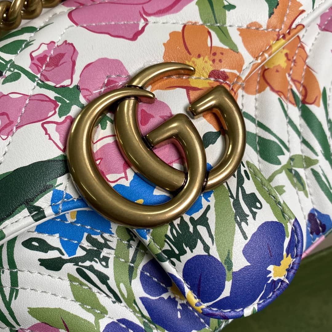Gucci Marmont GG Matelasse Leather Mini Shoulder Bag Replica 446744