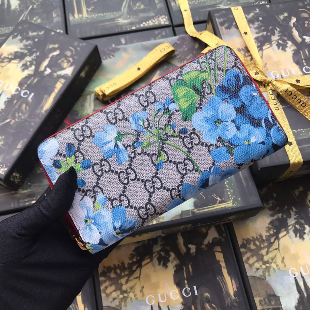 Gucci Bloom Dupes Full Zipper Wallet 404071