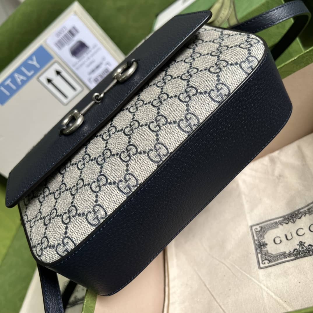Gucci Horsebit Bag Dupe GG Supreme Canvas 645454 Replica Crossbody Bag