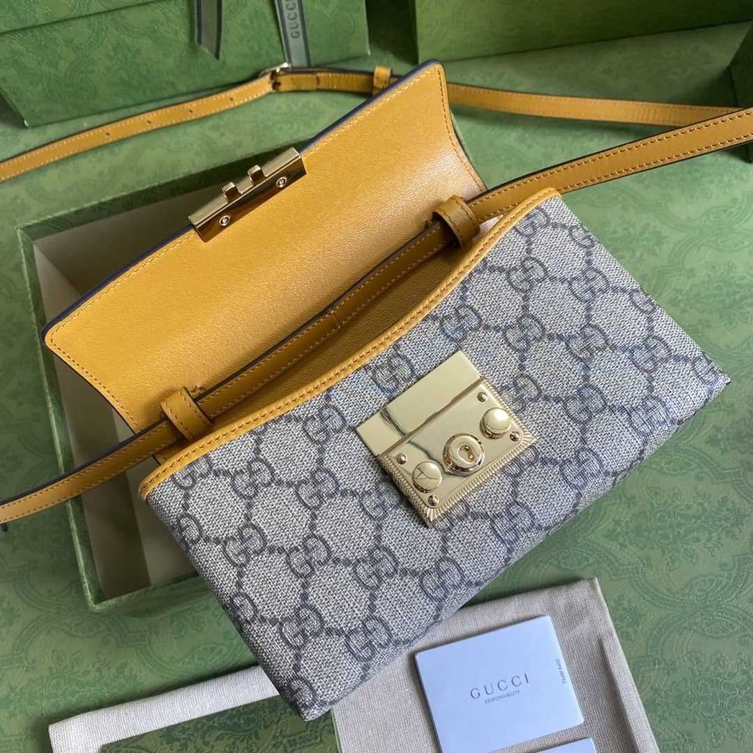 Gucci Padlock GG Supreme Canvas Top Handle Mini Bag Replica 652683
