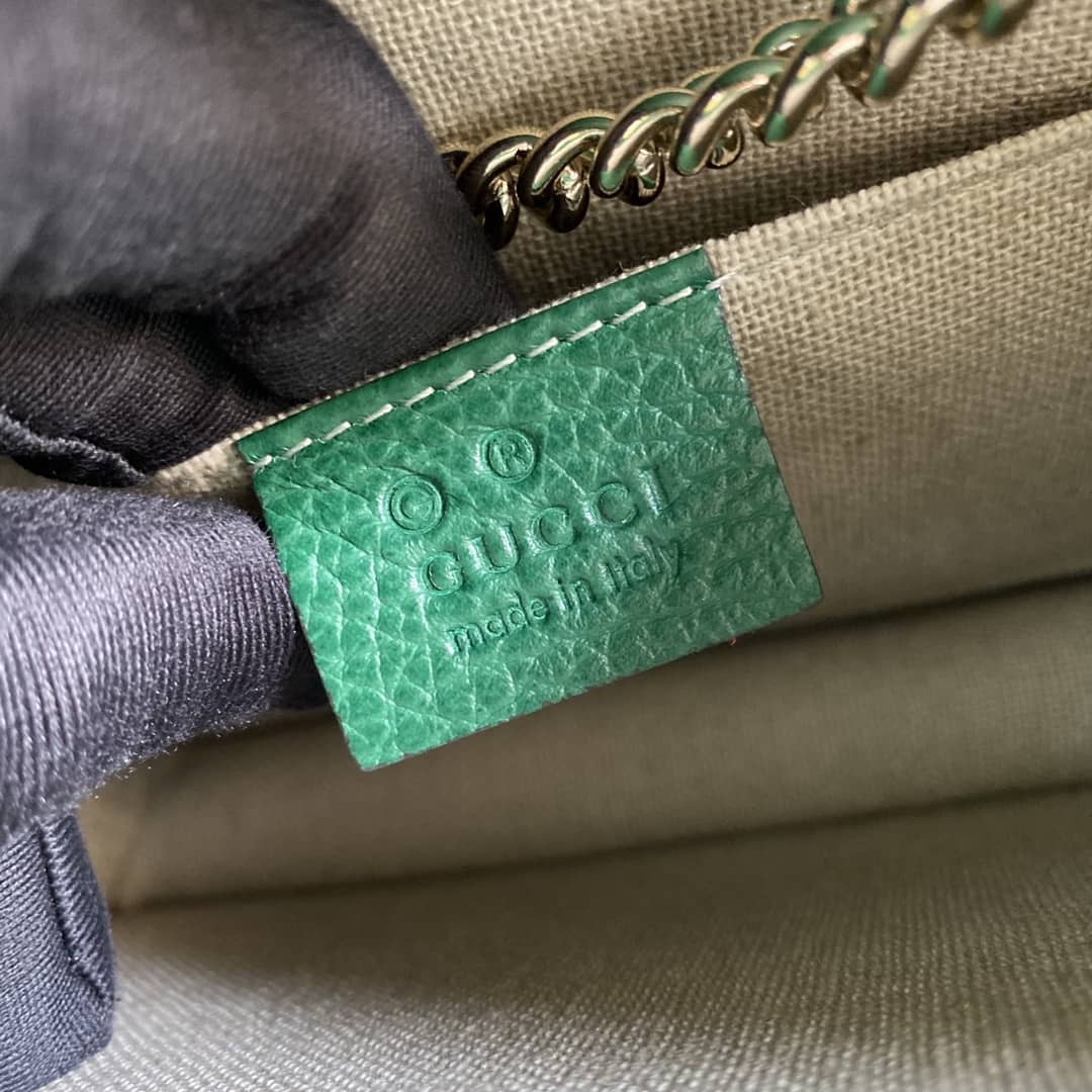 Gucci Interlocking Leather Chain Crossbody Bag Replica 510304