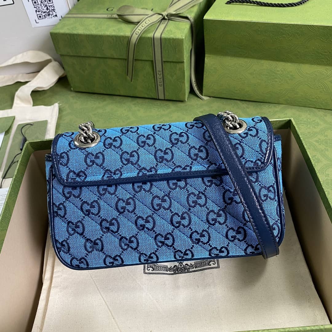 Gucci Marmont GG Matelasse Leather Mini Shoulder Bag Replica 446744