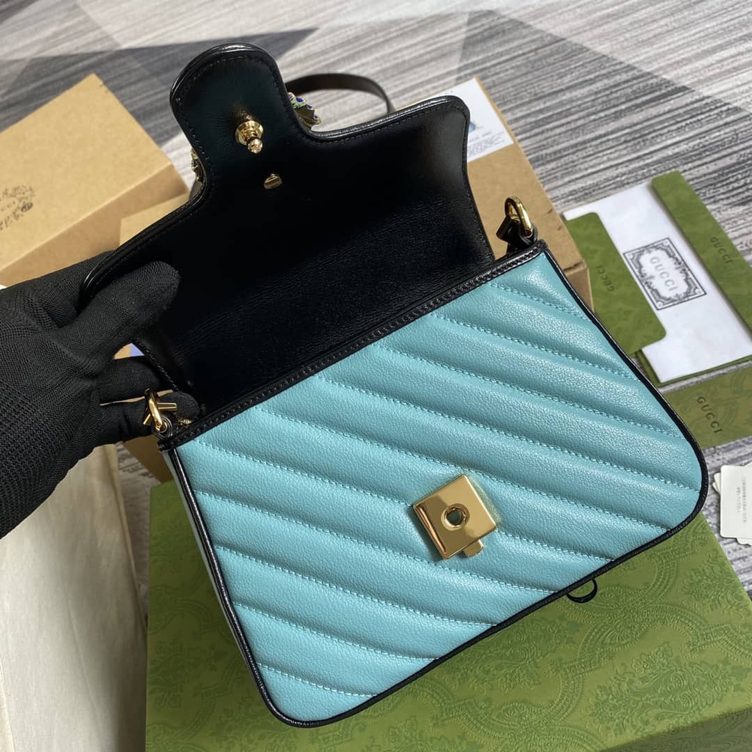 Gucci Marmont GG Mini Top Handle Bag Replica 583571