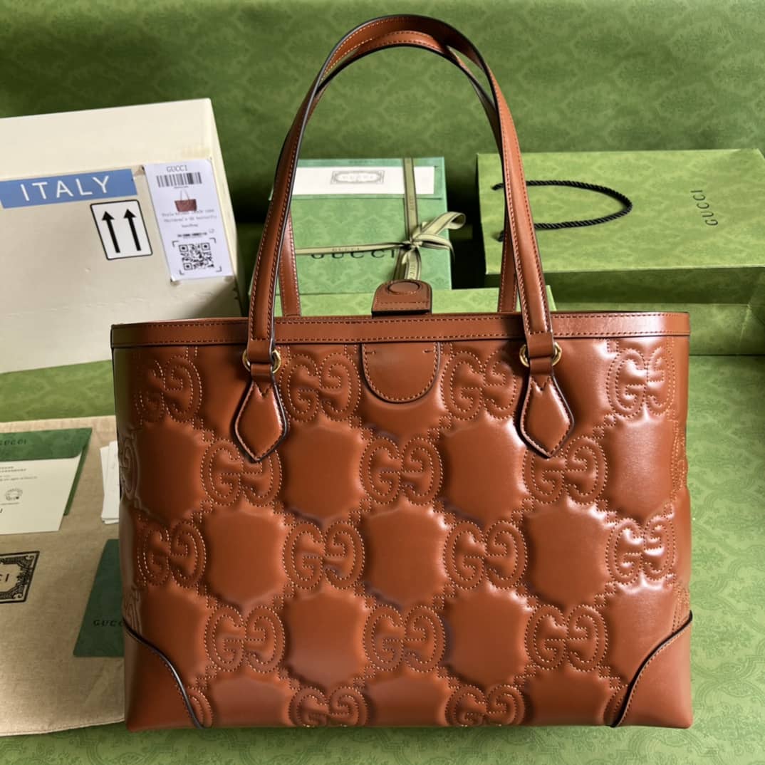 Gucci GG Matelassé Leather Medium Tote Bag 631685 Replica