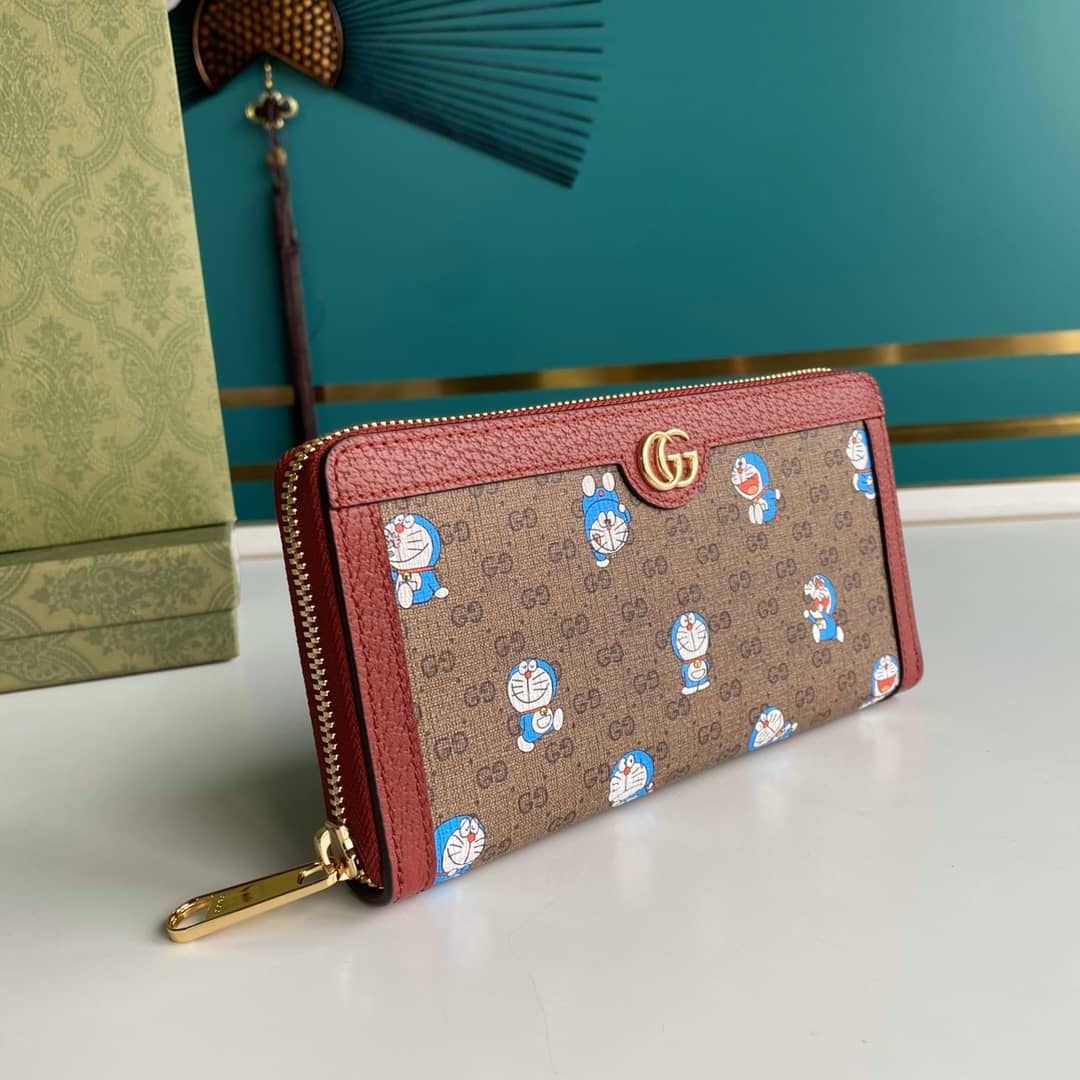 Gucci x Doraemon Zip Around Wallet Replica 647787
