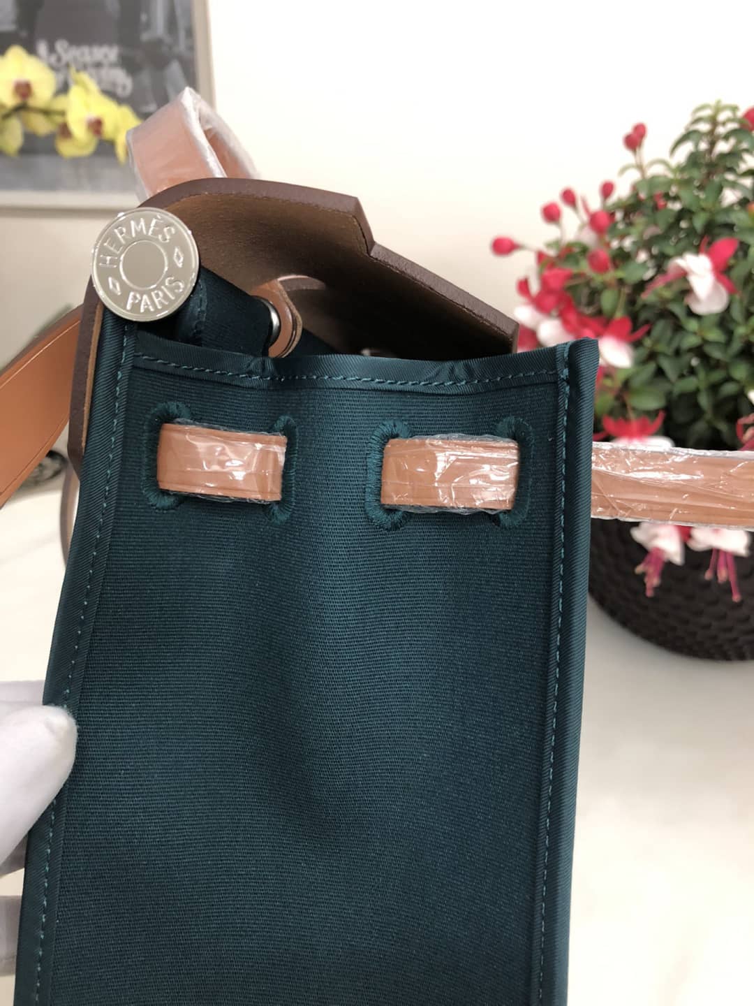 Replica Hermes Birkin Bag 31 Canvas Leather HerBag