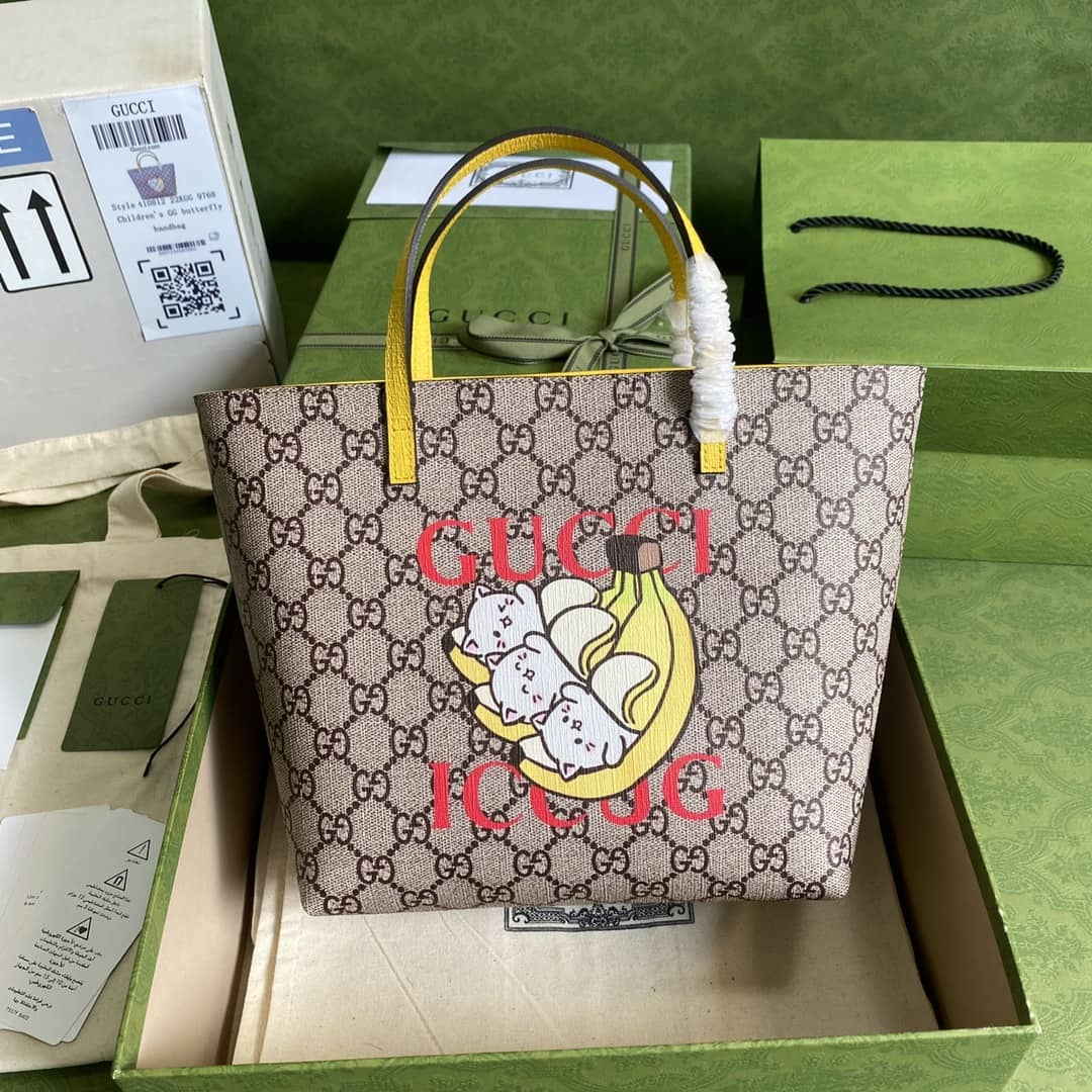 Gucci Children GG Supreme Tote Replica 410812