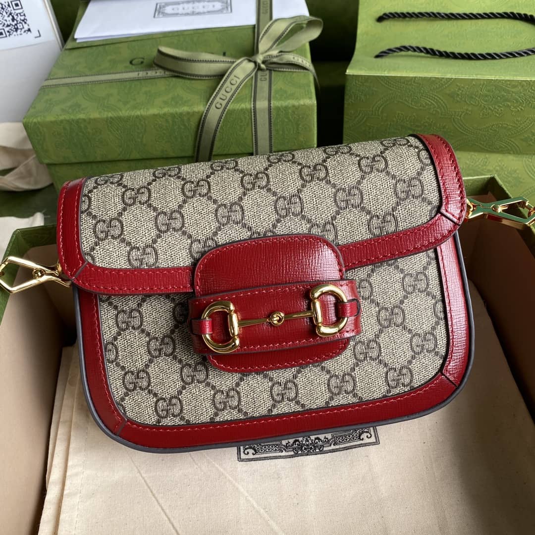 Gucci 1955 Horsebit Supreme GG Canvas Mini Shoulder Bag Replica 658574