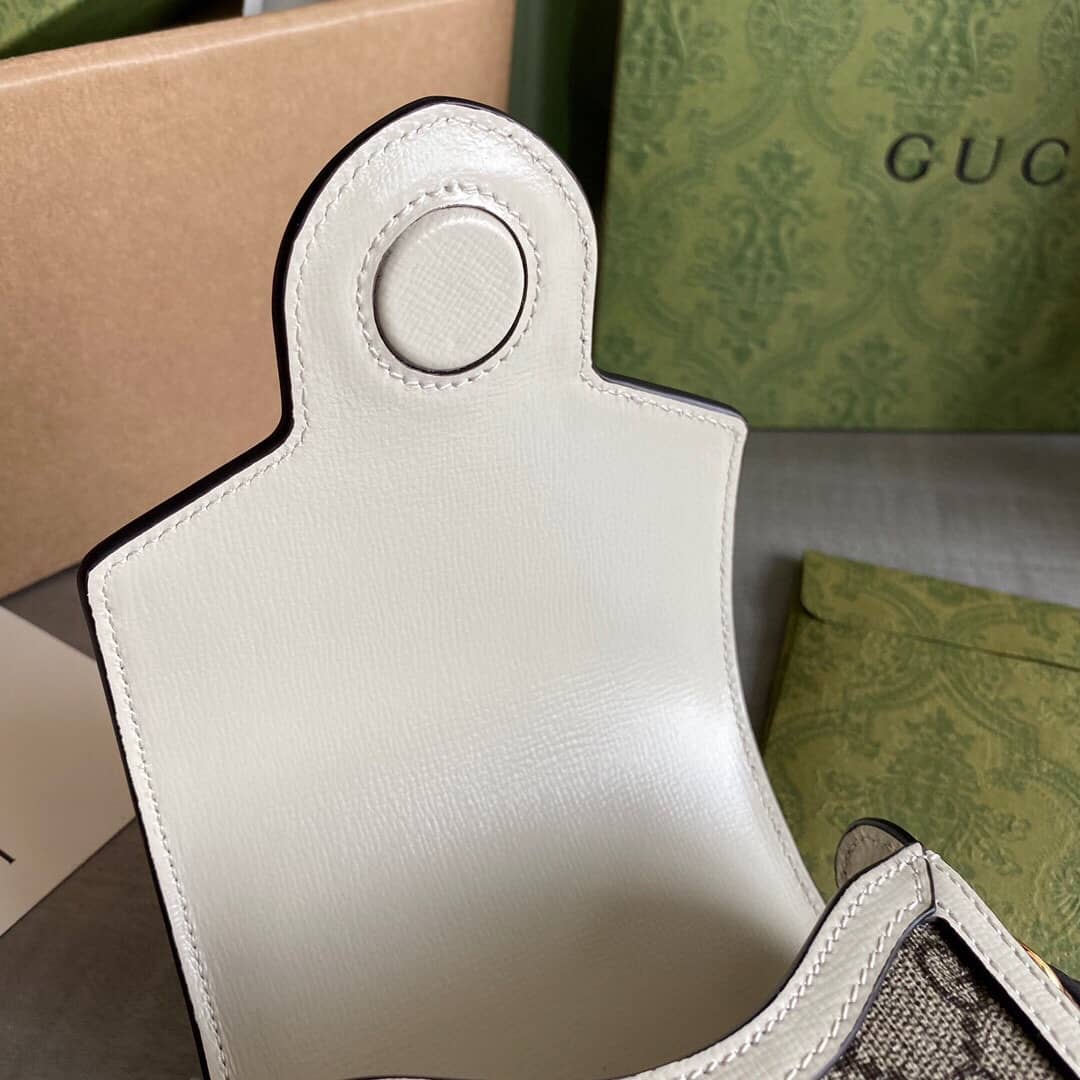 Gucci Horsebit 1955 Mini Bag Brown White 625615 Replica