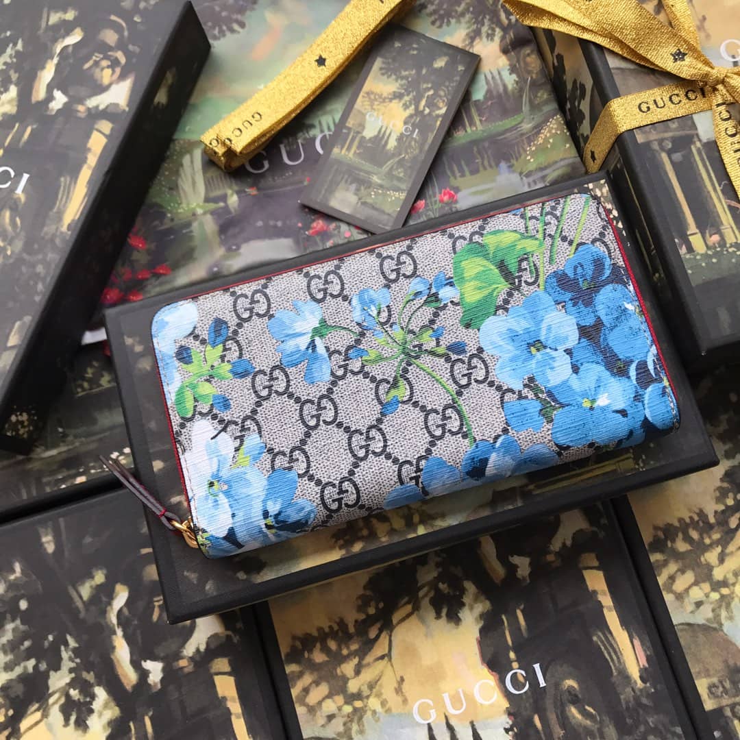 Gucci Bloom Dupes Full Zipper Wallet 404071
