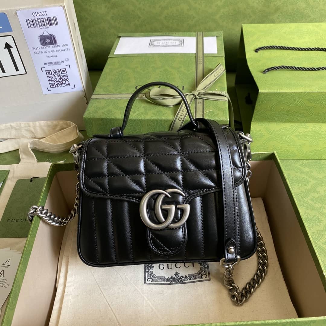 Gucci Marmont GG Mini Top Handle Bag Replica 583571