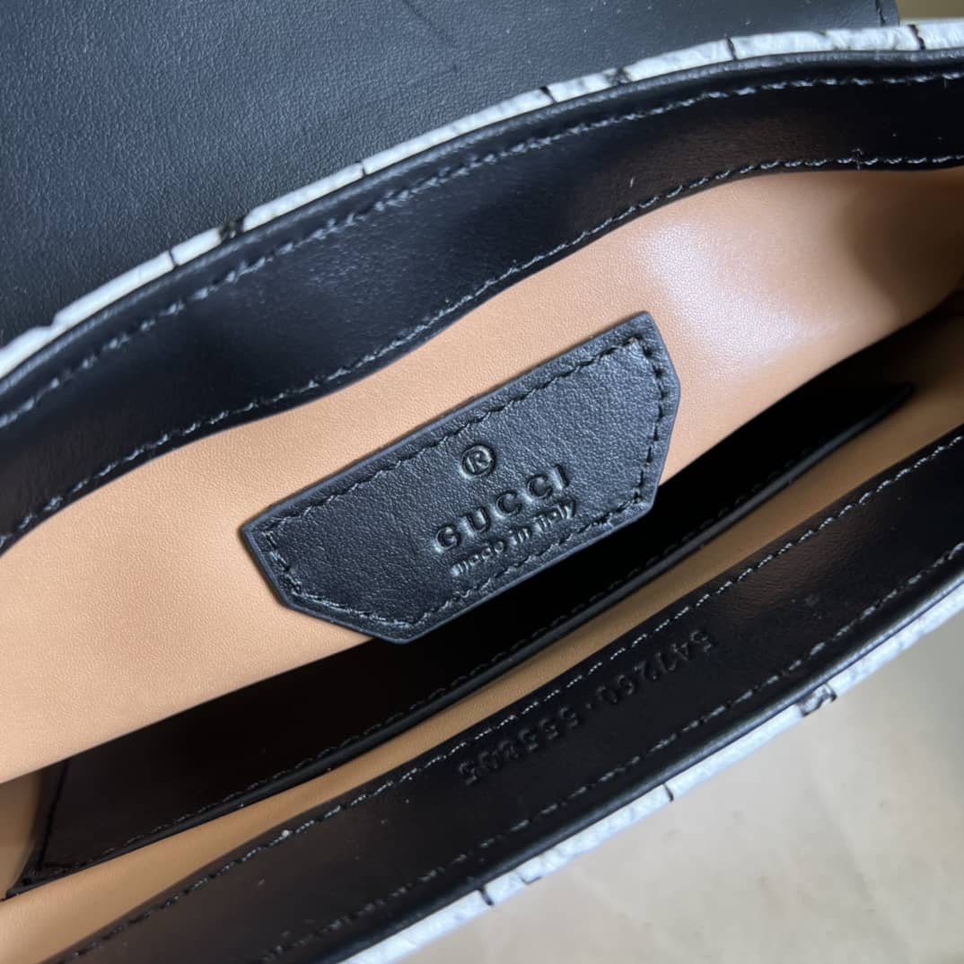 Gucci GG Marmont Mini Leather Top Handle Crossbody Bag 547260 Replica