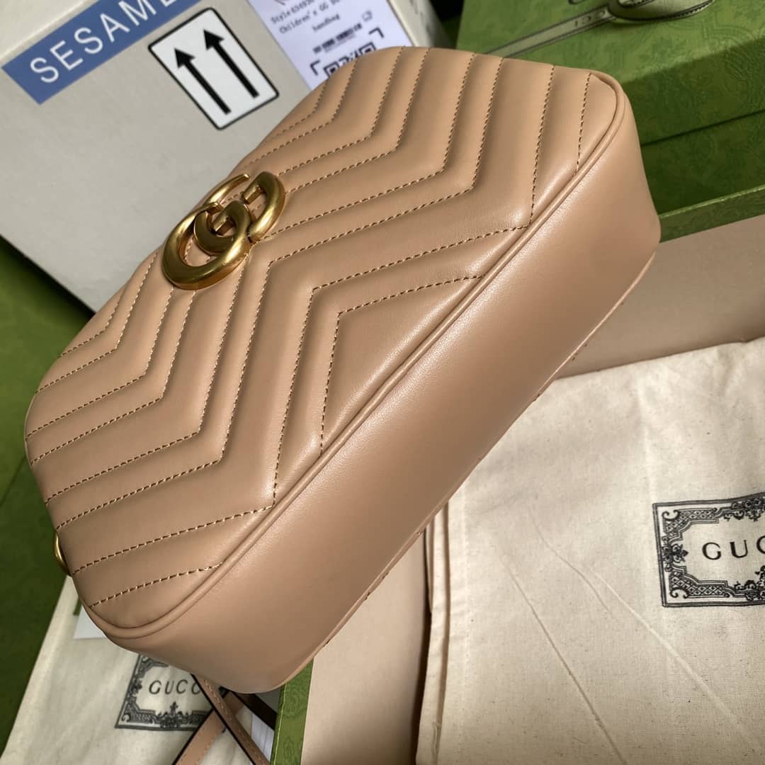 Gucci Crossbody Dupe GG Marmont Small Matelasse Leather 447632