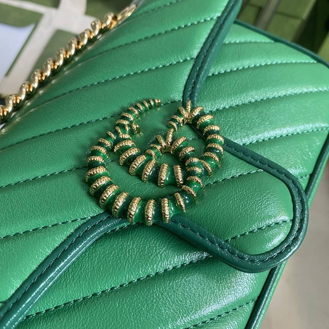 Gucci Marmont GG Matelasse Leather Mini Shoulder Bag Replica 446744