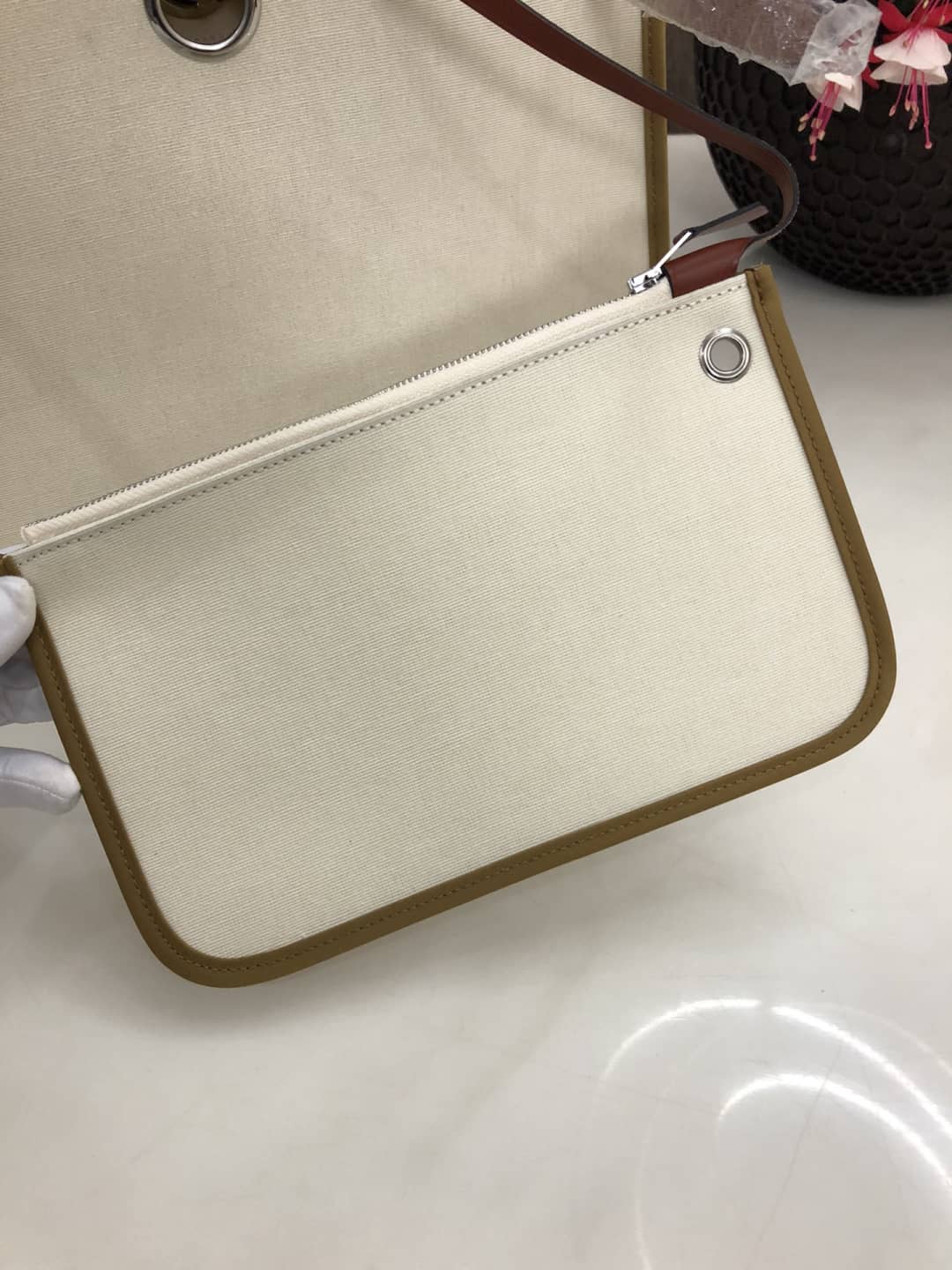 Replica Hermes Birkin Bag 31 Canvas Leather HerBag