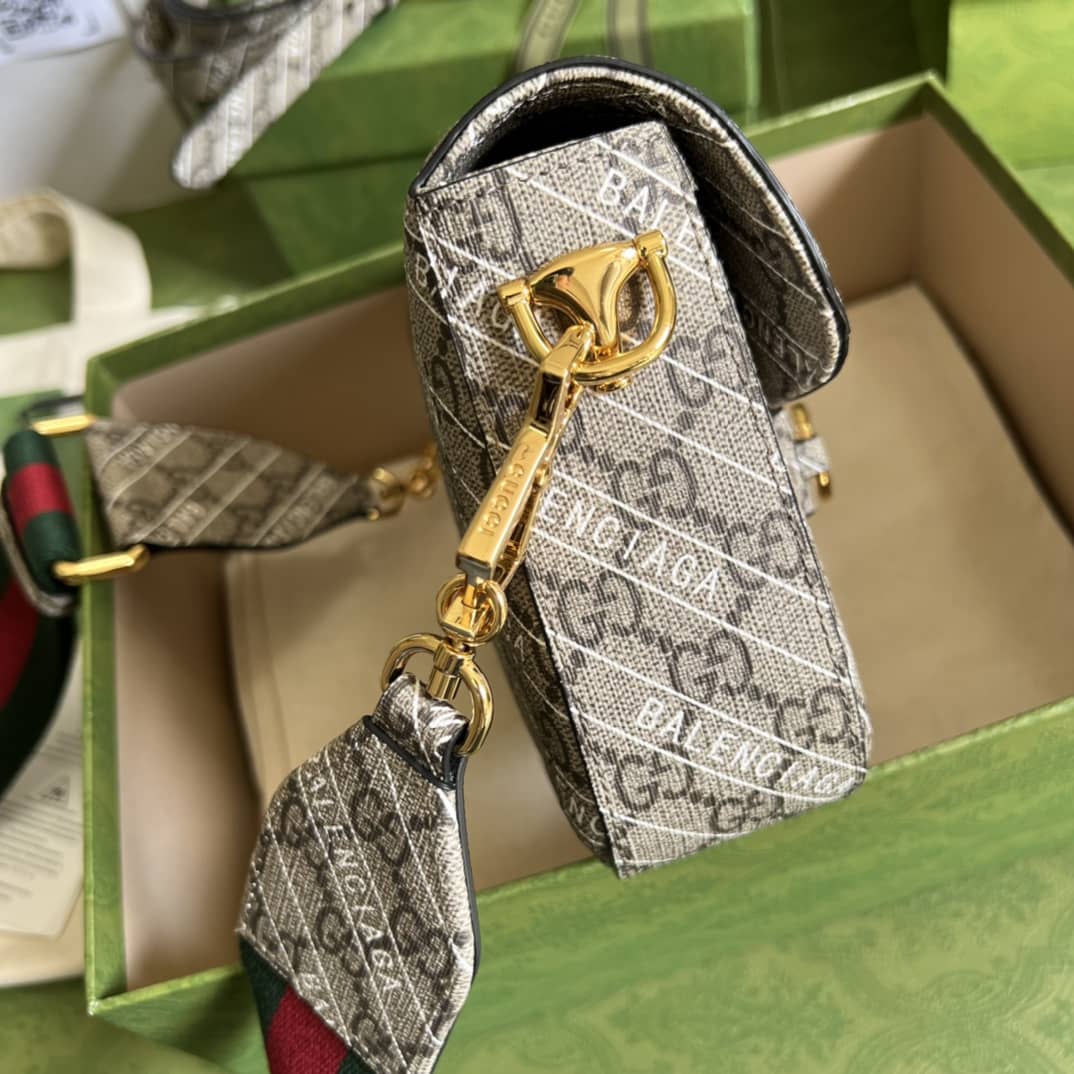 Gucci 1955 Horsebit Supreme GG Canvas Mini Shoulder Bag Replica 658574