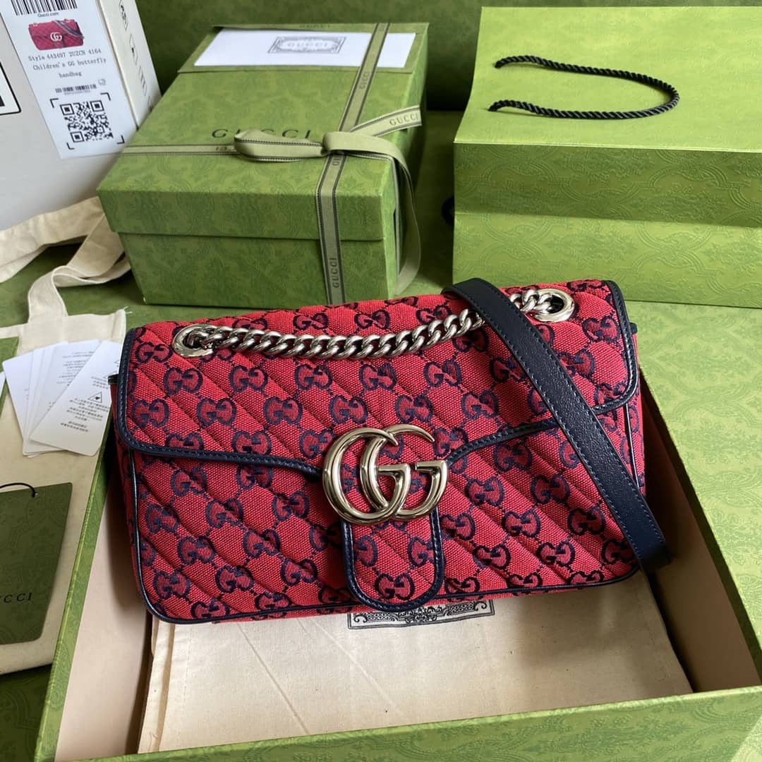 Gucci Marmont GG Small matelassé Shoulder Bag Replica 443497