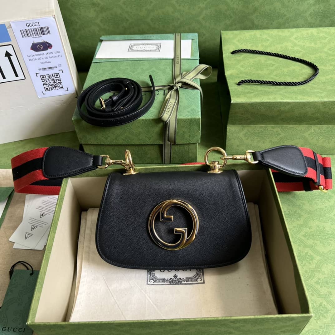 Gucci Blondie Mini Bag Black 698643 Replica Crossbody Bag