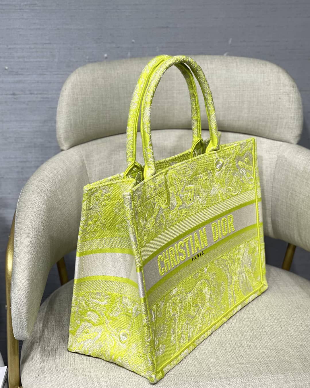 Christian Dior Tote Bag Dupe CD Book Embroidery