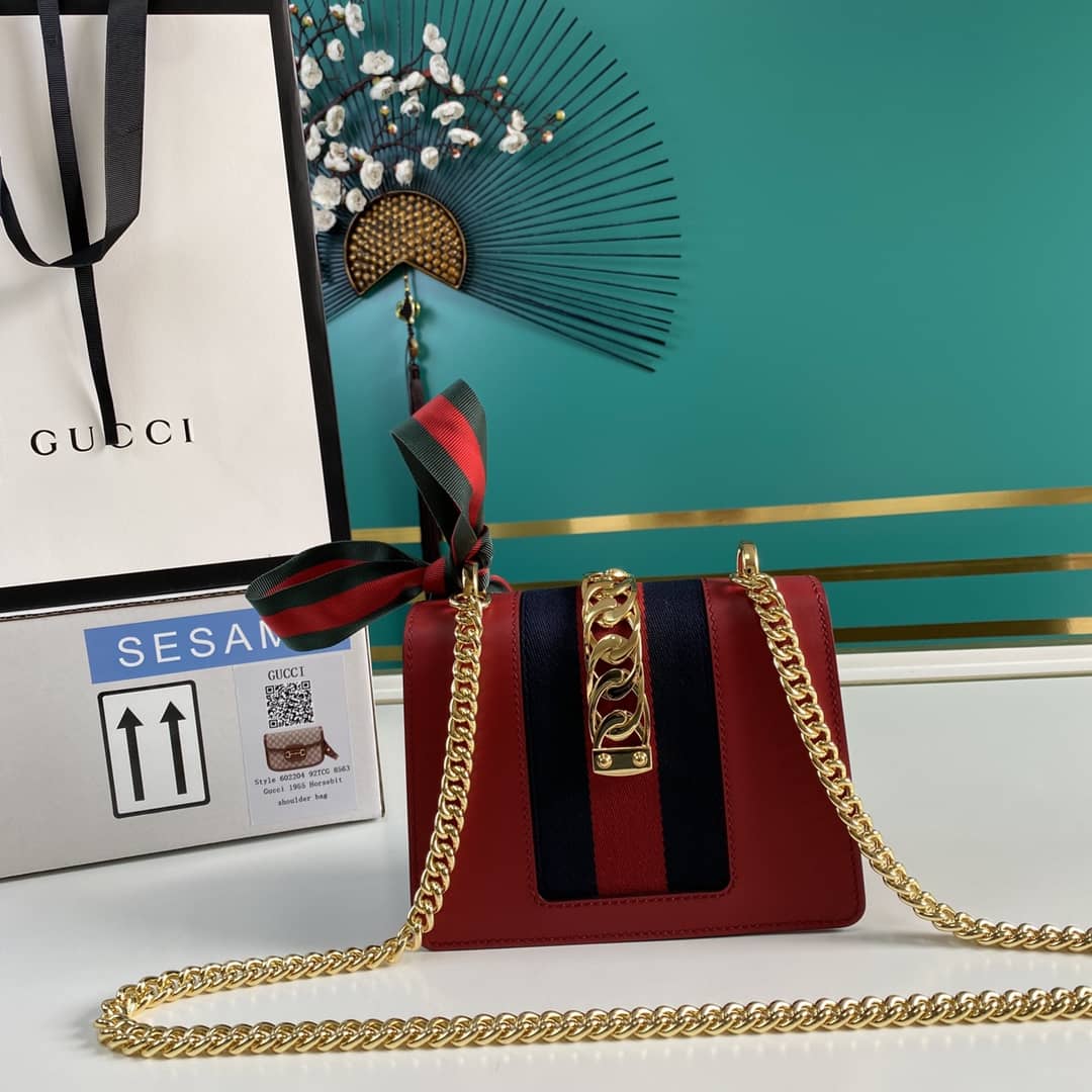 Gucci Sylvie Mini Chain Shoulder Bag Replica 431666