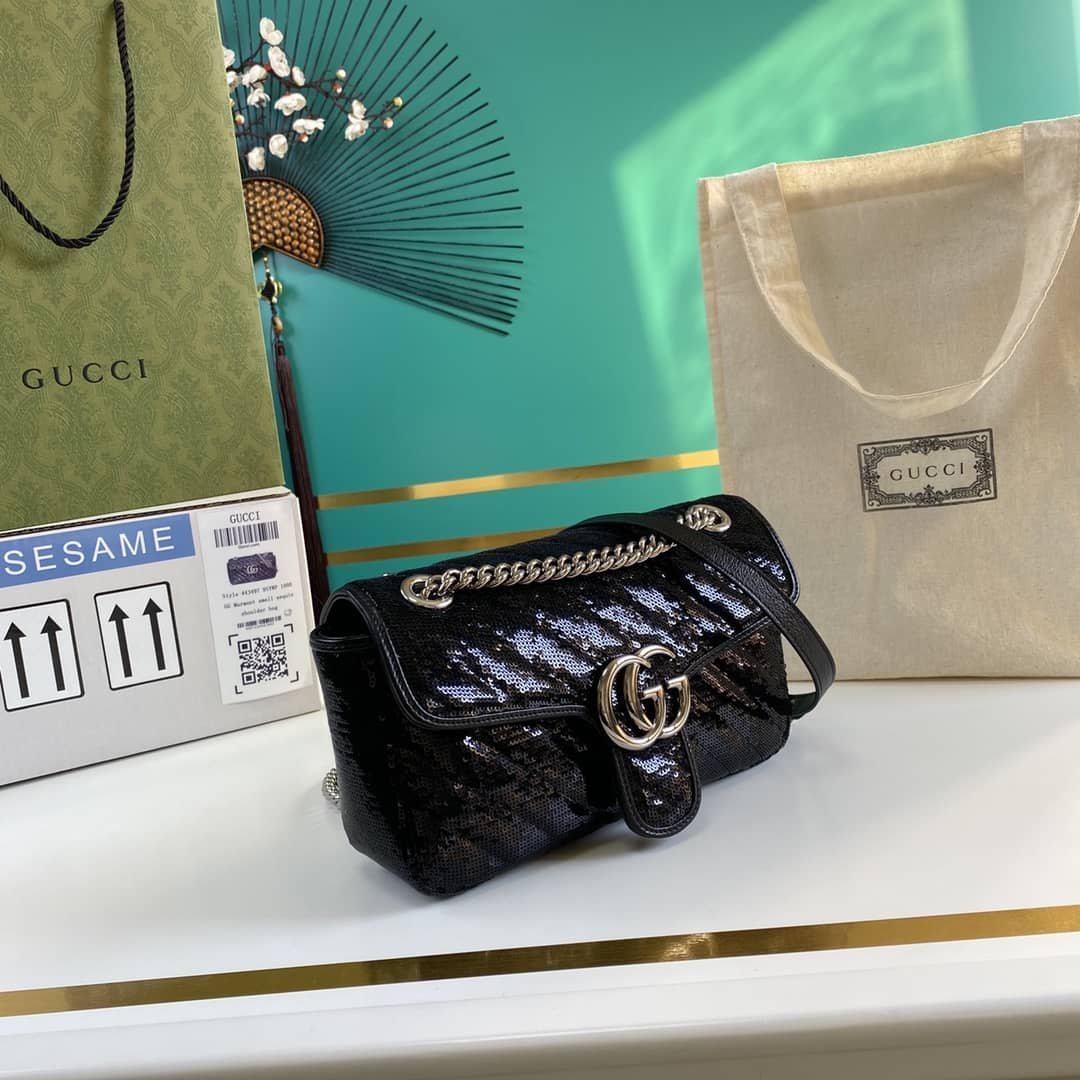 Gucci Marmont GG Small matelassé Shoulder Bag Replica 443497