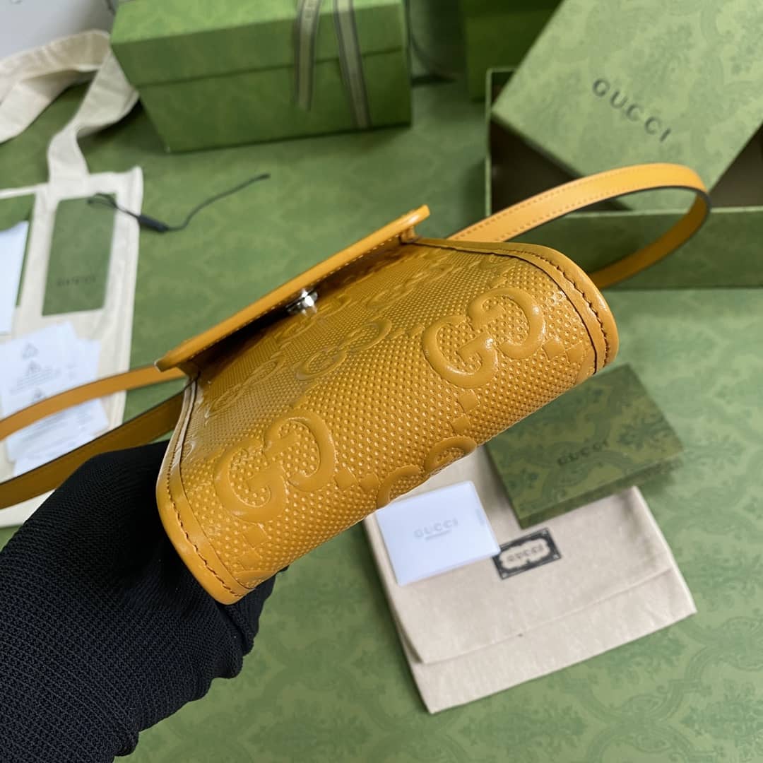 Gucci GG Embossed Mini Phone Bag Replica 625571