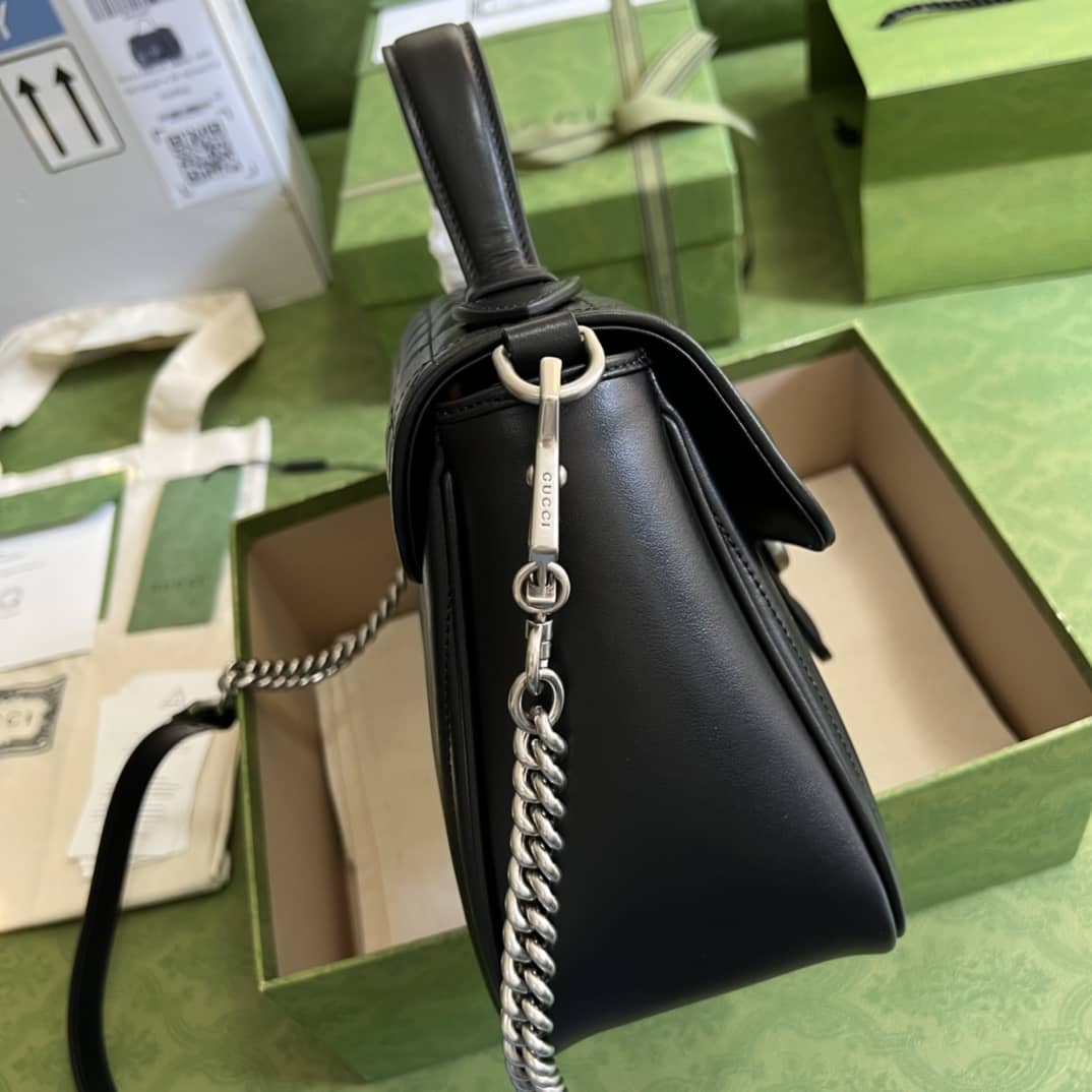 Gucci Marmont Dupe GG Small Top Handle Bag Replica 498110